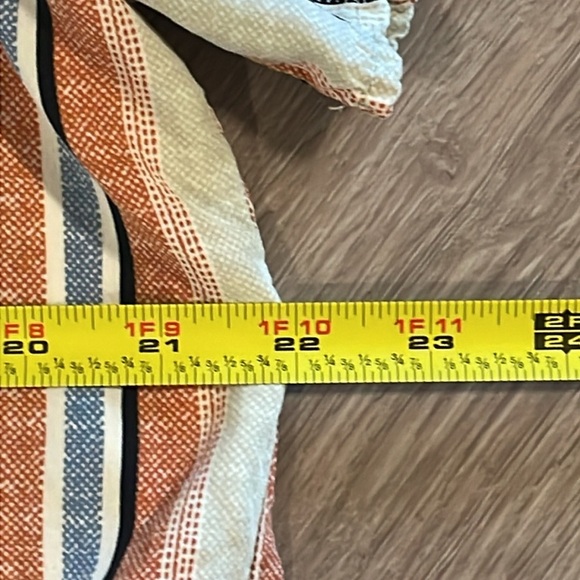 Bailey & Chloe Colorful Striped Lightweight High Low Hem Button Front Top - Picture 7 of 9